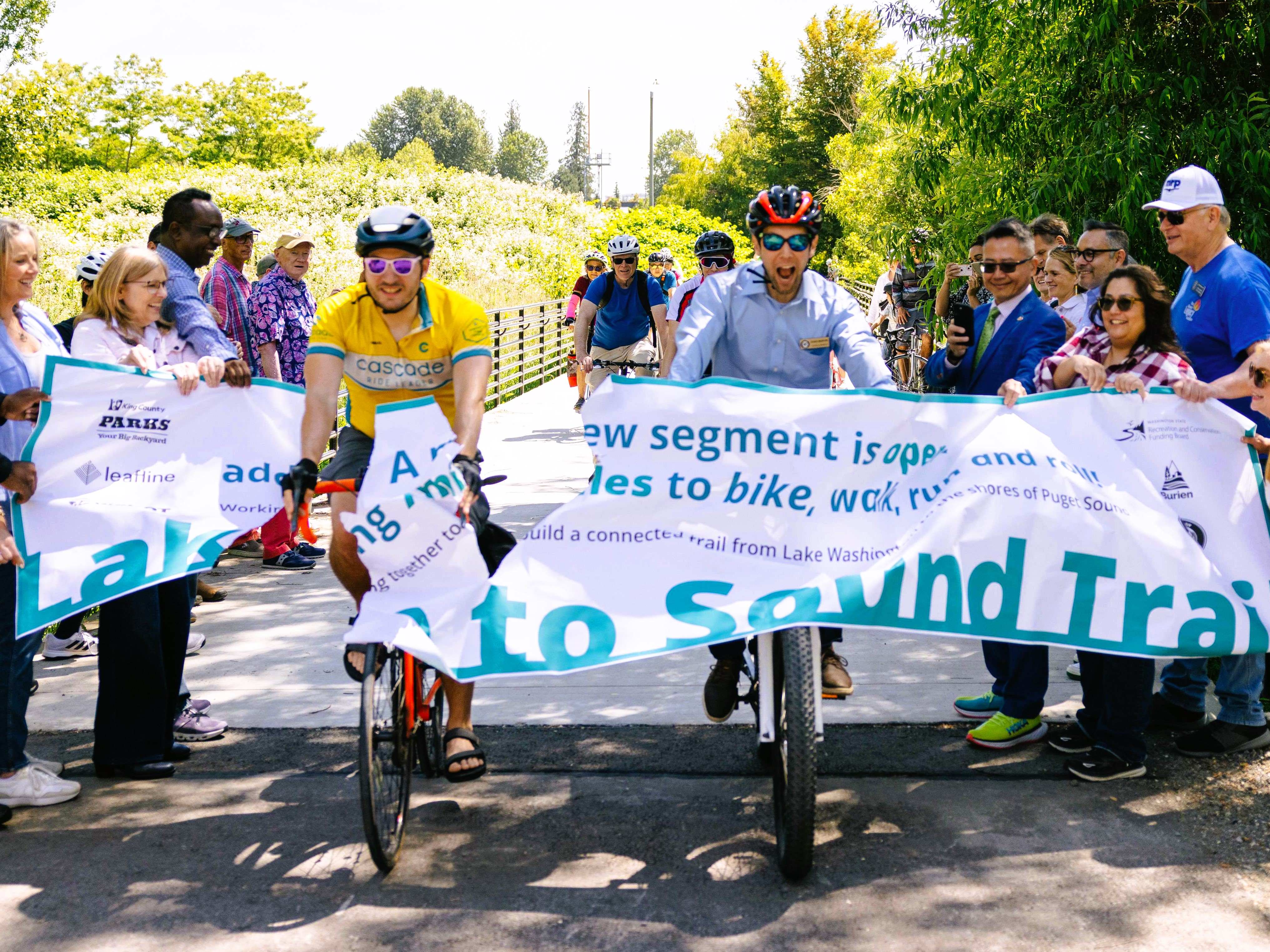 Grand opening of Lake to Sound Trail segment C